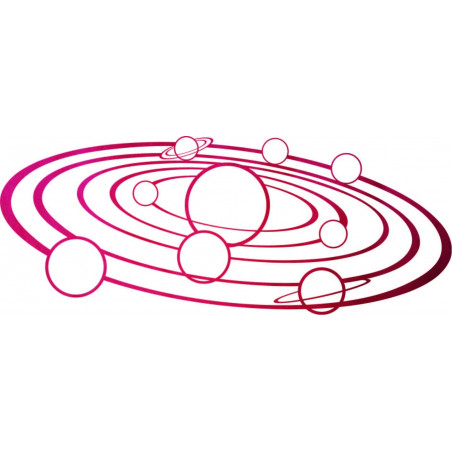 Modern wall painting solar system - SOLAR