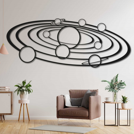 Modern wall painting solar system - SOLAR