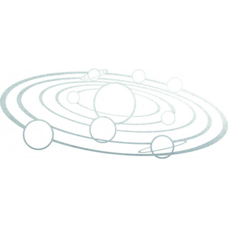 Modern wall painting solar system - SOLAR