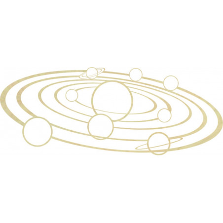 Modern wall painting solar system - SOLAR