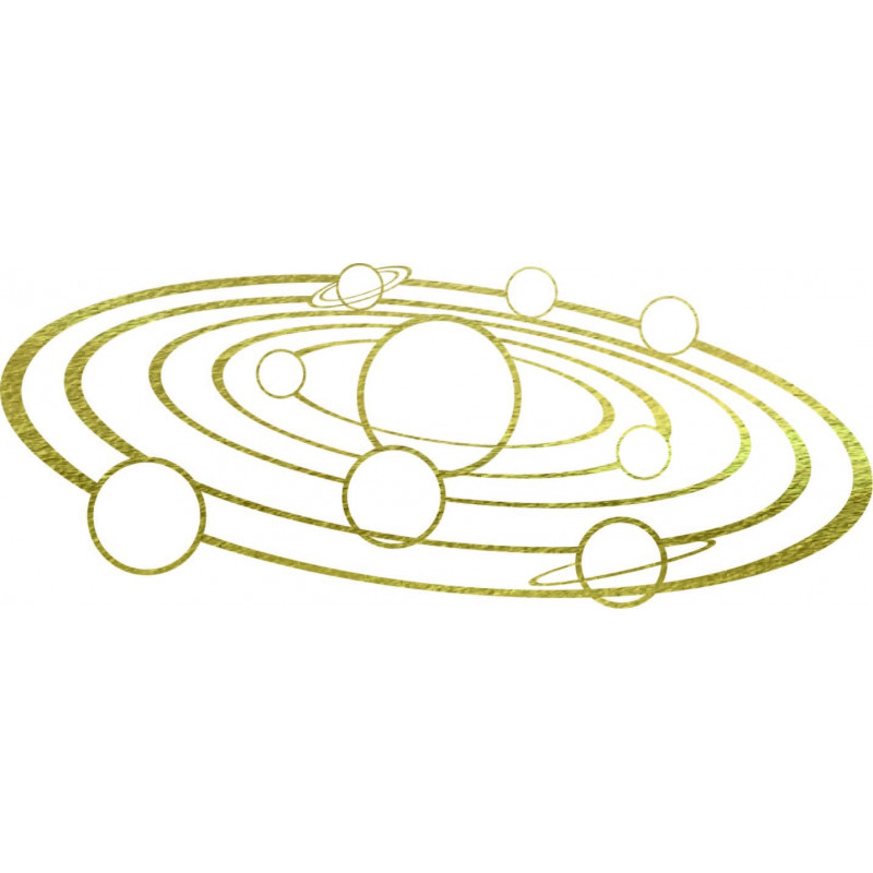 Modern wall painting solar system - SOLAR
