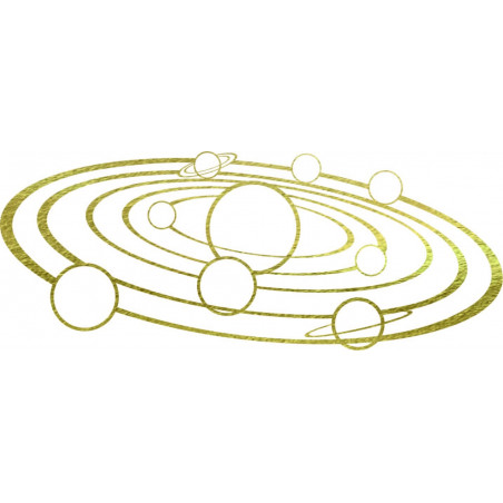 Modern wall painting solar system - SOLAR