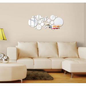 Decorative mirrors. Mirror wall sticker, as a picture or decoration, 3d acrylic sticker