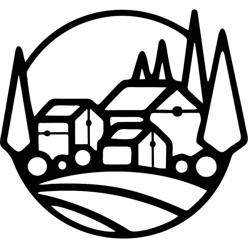 Wooden wall picture houses - MOLDE