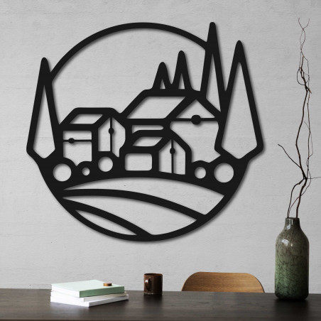 Wooden wall picture houses - MOLDE