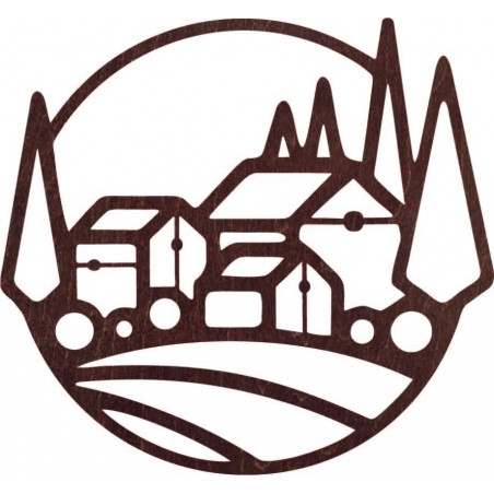 Wooden wall picture houses - MOLDE