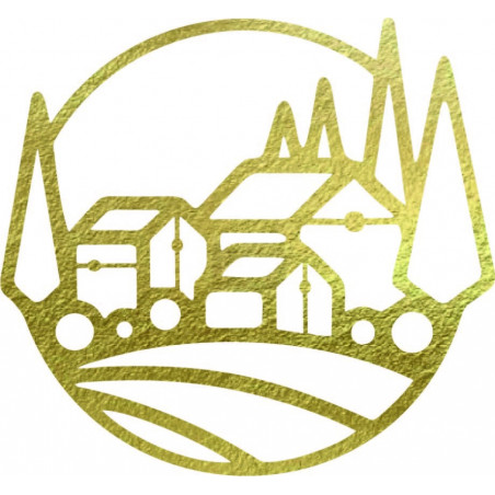 Wooden picture on the wall of houses