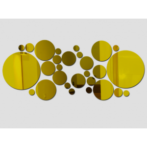 Decorative mirrors. Mirror stickers for the wall, as a picture or decoration, 3D acrylic sticker 2