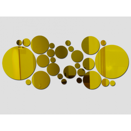 Decorative mirrors. Mirror stickers for the wall, as a picture or decoration, 3D acrylic sticker