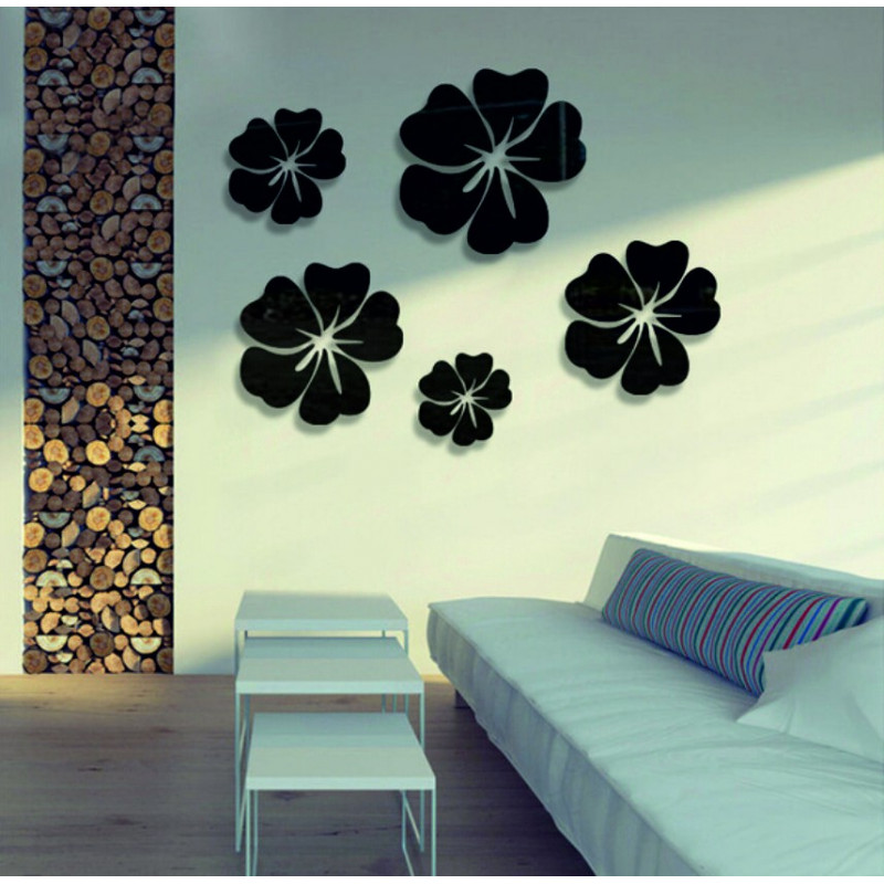 Decorative mirrors. Mirror wall sticker, as a picture or decoration, 3d acrylic sticker