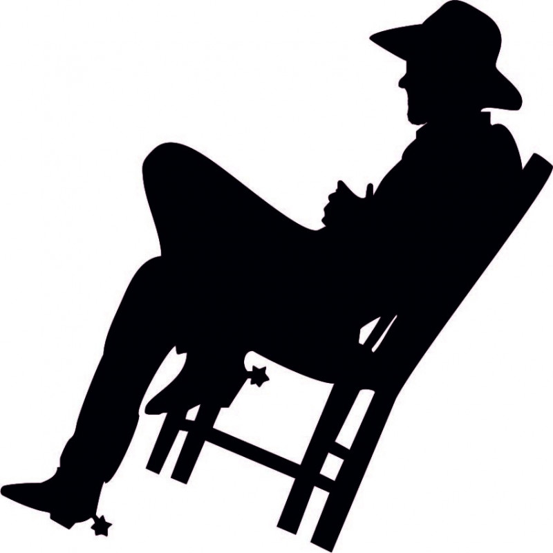 Elegant wooden picture on the wall - COWBOY |...