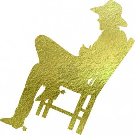 Elegant wooden picture on the wall - COWBOY | SENTOP