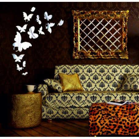 Decorative mirrors. Mirror wall sticker, as a picture or decoration, 3d acrylic sticker