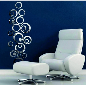Decorative mirrors. Mirror stickers for the wall, as a picture or decoration, 3D acrylic sticker