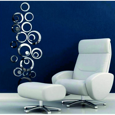 Decorative mirrors. Great 3D adhesive wall clock, modern 3D clock on the wall. Wall clock for the kitchen and the living room.on