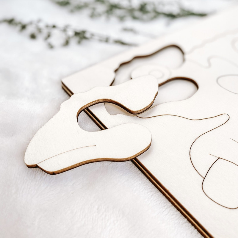 Wooden montessori insert for children -...