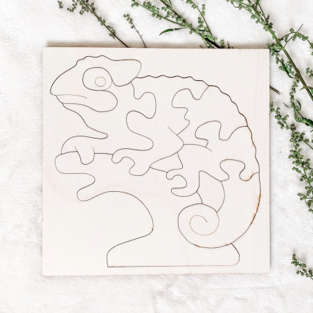 Wooden montessori insert for children - CHAMELEON | SENTOP