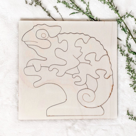 Wooden montessori insert for children - CHAMELEON | SENTOP