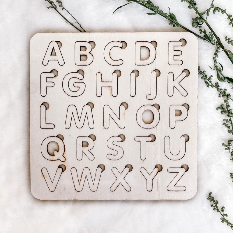 Wooden montessori insert for children -...