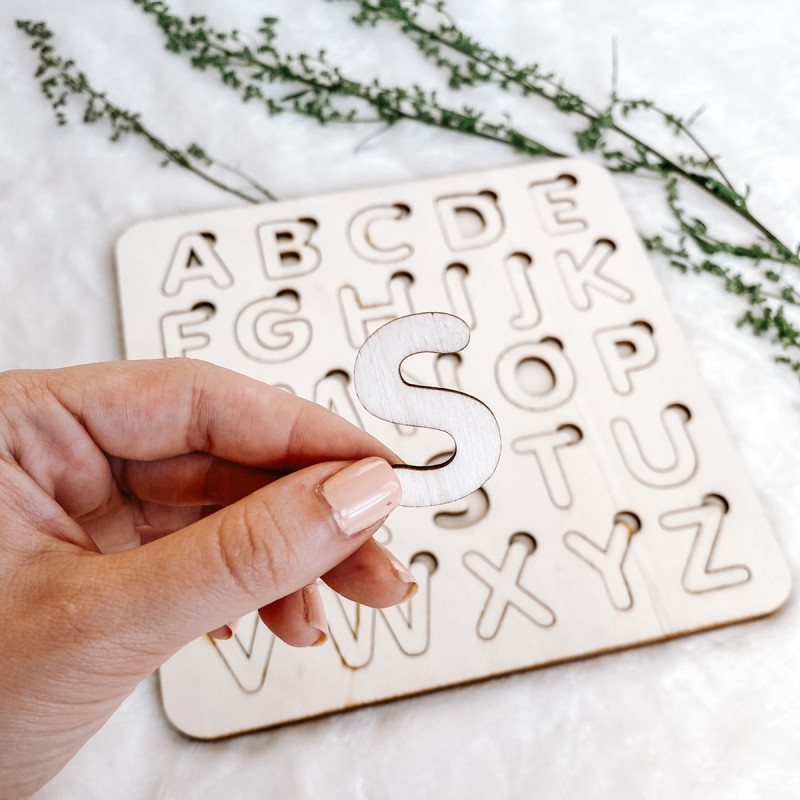 Wooden montessori insert for children -...
