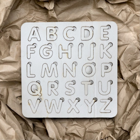 Wooden montessori insert for children - ALPHABET | SENTOP