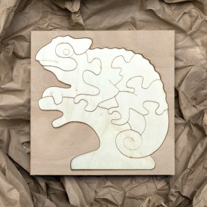 Bicolor wooden montessori insert for children - CHAMELEON... 2