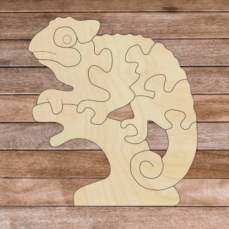 Wooden montessori insert for children - CHAMELEON | SENTOP