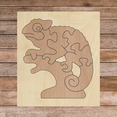 Bicolor wooden montessori insert for children - CHAMELEON BEECH | SENTOP
