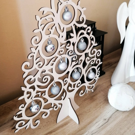 Wooden Christmas tree natural wood - 40 cm, 50 cm and 70 cm| SORTOP