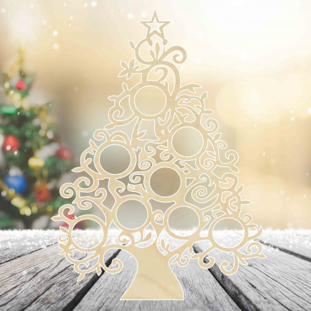 Wooden Christmas tree natural wood - 40 cm, 50 cm and 70 cm| SORTOP