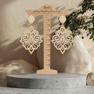 Monaty wood earrings Silente | SENTOP N009 2