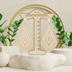 Wooden hanging earrings VALERY - MONATY | SENTOP