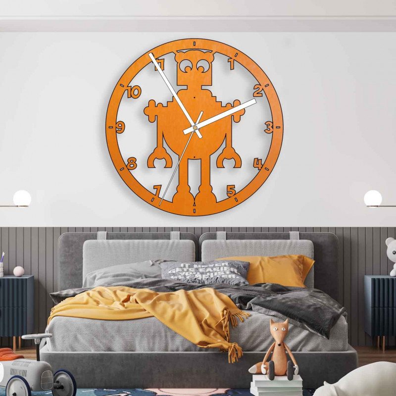 Wall clock for children robot - MELVAR