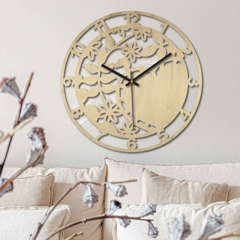 Wooden wall clock nature - ORTORIK