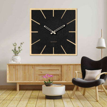 Wooden wall clock made of HDF MAPLE - up to 50 x 50 cm | HDFK022