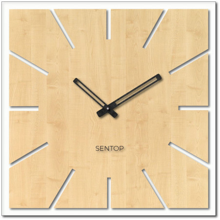 Wooden wall clock made of HDF MAPLE - up to 50 x 50 cm | HDFK022