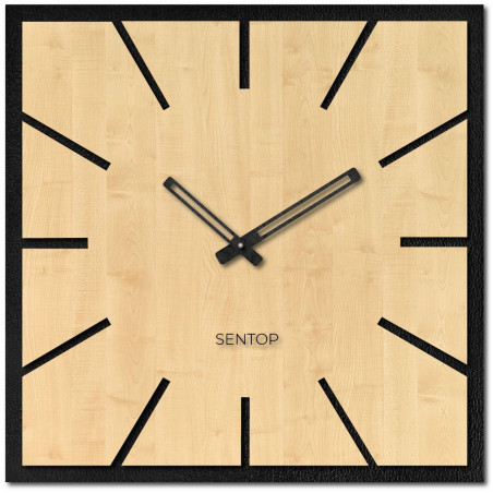 Wooden wall clock made of HDF MAPLE - up to 50 x 50 cm | HDFK022