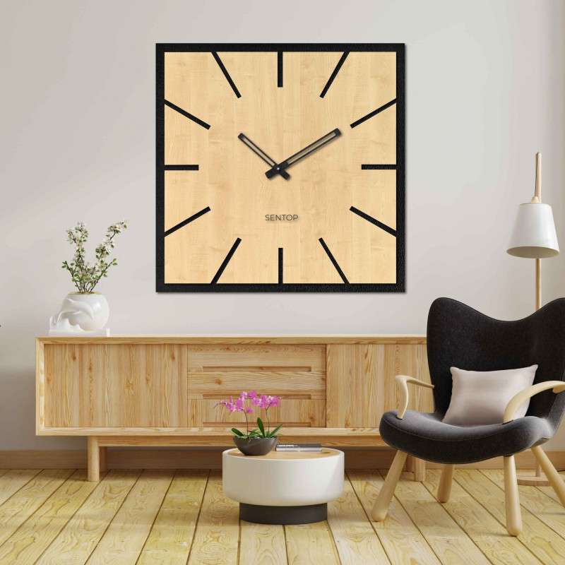Wooden wall clock made of HDF MAPLE - up to 50...