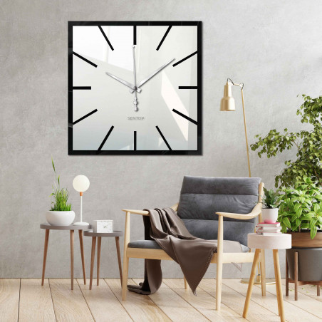 Modern mirror wall clock for an elegant interior