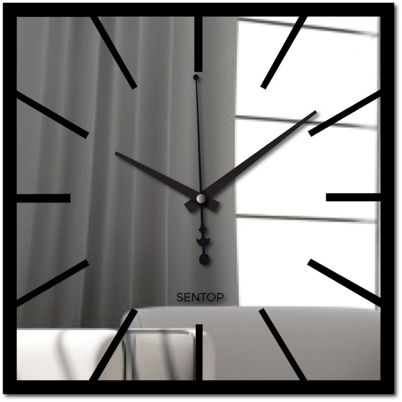 Luxurious mirror wall clock in a modern style