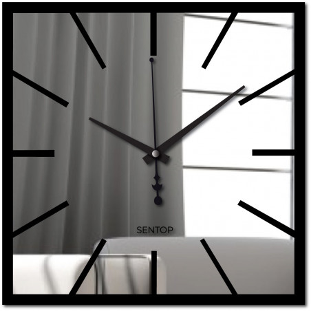 Luxurious mirror wall clock in a modern style