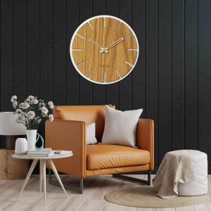 Wooden wall clock |HUWE 2