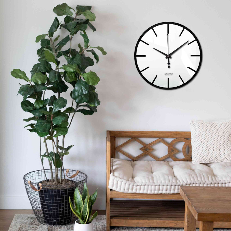 Double-layer plexiglass wall clock