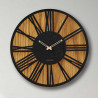 Modern wooden wall clock with minimalist geometric design
