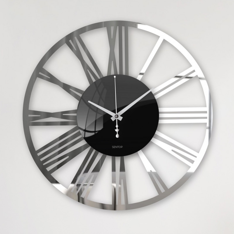 Modern wall clock made of plexiglass – quiet and stylish | SENTOP