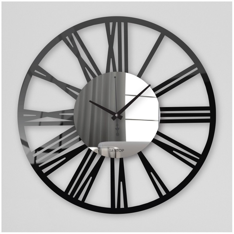 Modern wall clock made of plexiglass – quiet and stylish | SENTOP