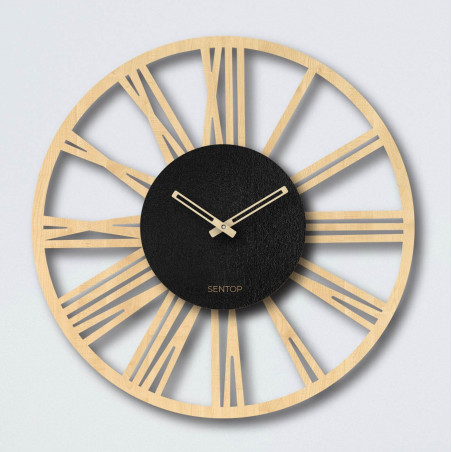 Wall clock Roman numerals - Sentop | HDFK028 | maple