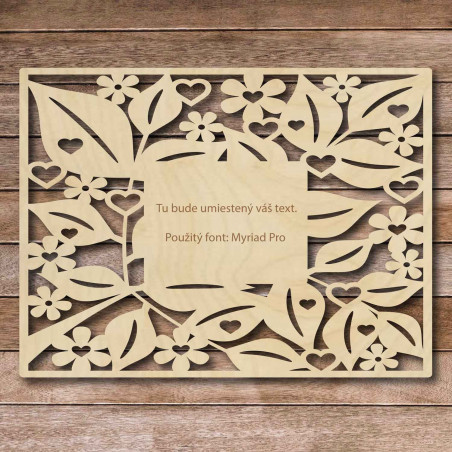 Wooden sign with your own text - up to 80 x 60 cm