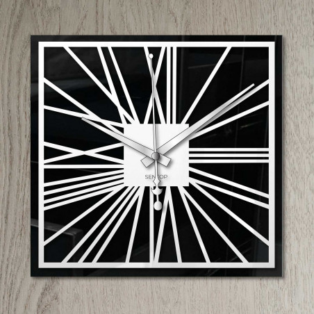 Plexiglass Mirror Wall Clock - Double Layer