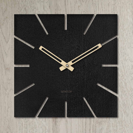Minimalist clock made of HDF for the modern home.